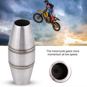 img 2 attached to Acouto Universal Motorcycle Silencer Stainless