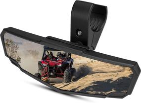 img 1 attached to Talon Rear View Mirror - A & UTV PRO Convex Wide RearView 🔍 Mirror for Enhanced Visibility | Compatible with Honda Talon 1000R 1000X 1000X4 UTV Accessories