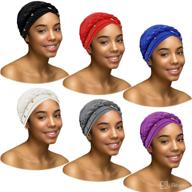 packs women turban beaded headscarf logo