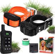 🐶 wireless pet containment system with 1 or 2 rechargeable waterproof shock collars, safe perimeter electric dog fence, remote dog training – no dig or underground wire fence, from pet control hq логотип