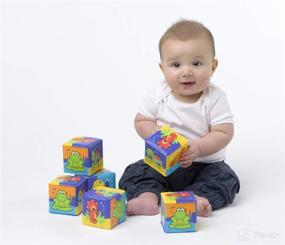 img 2 attached to 🧩 Playgro 0181170 Soft Blocks for Baby Infant Toddler Children - Fostering Imagination and STEM/STEM Education for a Promising Future - The Perfect Foundation for Early Learning