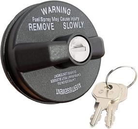 img 4 attached to Gas Cap Cover with Key 05278655AB - Locking Fuel 🔑 Cap for Cars, Compatible with Jeep, Chrysler, Dodge, Ram, Wrangler, Challenger (2001-2018)