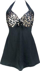 img 4 attached to COCOSHIP Striped Swimsuit Skirtini Beachwear Women's Clothing ~ Swimsuits & Cover Ups