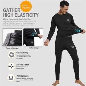 img 1 attached to Stay Warm And Cozy With MEETWEE Men'S Thermal Underwear: Base Layer Set For Winter Skiing And Cold Weather Gear With Maximum Heat Retention