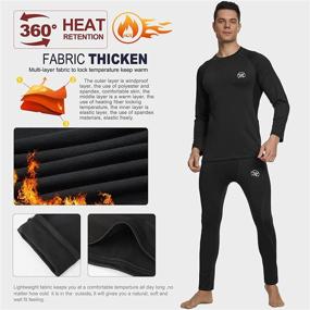 img 2 attached to Stay Warm And Cozy With MEETWEE Men'S Thermal Underwear: Base Layer Set For Winter Skiing And Cold Weather Gear With Maximum Heat Retention