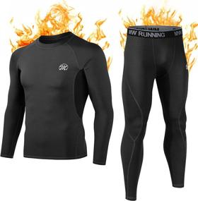 img 4 attached to Stay Warm And Cozy With MEETWEE Men'S Thermal Underwear: Base Layer Set For Winter Skiing And Cold Weather Gear With Maximum Heat Retention