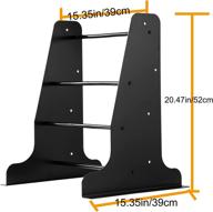 🏍️ tcmi tour trunk pack pak backrest sissy bar mounting luggage rack wall mount storage rack kit for harley davidson touring road king electra street glide - black логотип