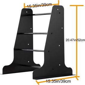 img 4 attached to 🏍️ TCMI Tour Trunk Pack Pak Backrest Sissy Bar Mounting Luggage Rack Wall Mount Storage Rack Kit for Harley Davidson Touring Road King Electra Street Glide - Black