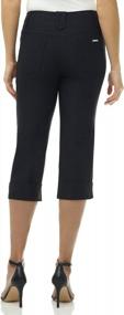 img 1 attached to Rekucci Women'S Comfortable Modern Classic Capri Pants With Cuffs
