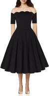 paul jones shoulder sleeve flared women's dresses: elegant and stylish wardrobe staples logo