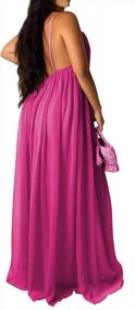 img 3 attached to Maximize Your Style With Sexy Backless Plus Size Flowy Chiffon Maxi Dresses For Evening Events And Sundresses
