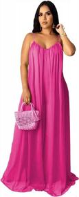 img 1 attached to Maximize Your Style With Sexy Backless Plus Size Flowy Chiffon Maxi Dresses For Evening Events And Sundresses