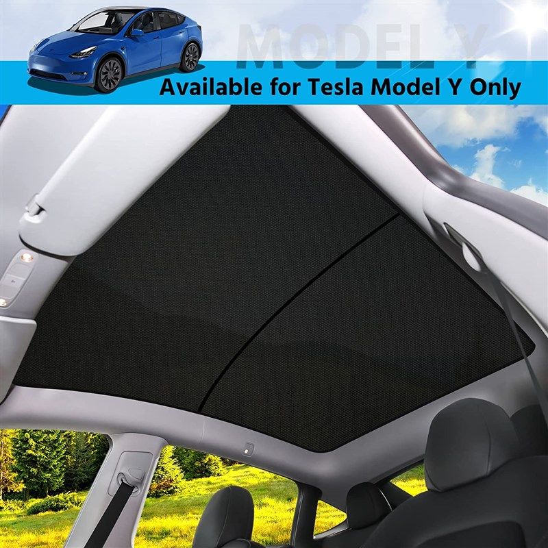 🔆 SUMK Tesla Model Y Sunroof Sunshade Glass Roof Upgrade…