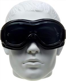 img 1 attached to Получите максимальную защиту глаз с байкерскими очками, надетыми поверх очков для езды на мотоцикле, катания на лыжах и прыжков с парашютом