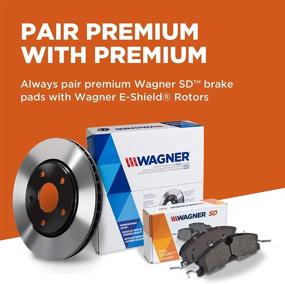 img 1 attached to Enhance Braking Performance with the Wagner SevereDuty SX153 Semi-Metallic Disc Brake Pad Set