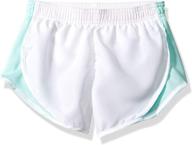 👖 soffe girls shorty washed silver: trendy and comfortable girls' clothing at active logo