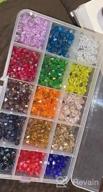 img 1 attached to 3000Pcs FANGZHIDI AB Colorful Glass Bicone Beads - Perfect For Bracelet Making, Suncatcher Jewelry, And Handmade Crafts. Assorted In 15 Vibrant Colors - Beading Supplies review by Jim Viswanadham