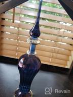 img 1 attached to NileCart™ Egyptian Perfume Bottle Large Size 9 In. Blue Handmade In Egypt For Your Perfume, Essential Oils, Egyptian Decoration Or Party Table Centerpiece review by Cassandra Lau