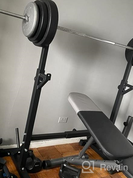 img 1 attached to Maximize Your Home Gym With BangTong&Li'S Adjustable Weight Rack - 550Lbs Capacity review by Scott Mcgowan