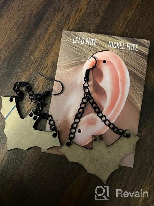 img 1 attached to 🔥 Punk Fire Element Circle Earrings: Flaming Acrylic Geometric Round Drops for Women and Girls - Gothic Vintage Cosplay Halloween Exaggerated Dangles review by Jennifer Witcofski