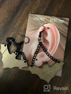 img 1 attached to 🔥 Punk Fire Element Circle Earrings: Flaming Acrylic Geometric Round Drops for Women and Girls - Gothic Vintage Cosplay Halloween Exaggerated Dangles review by Jennifer Witcofski