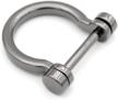 gunmetal 3/4 inch strap diy leather craft key holder purse accessories d-rings screw in shackle horseshoe u shape d ring (4 pcs) - craftmemore logo