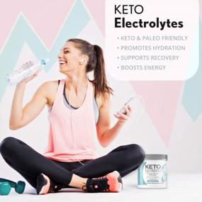 img 2 attached to Rapidly Hydrate, Recover And Boost Energy With KetoLogic Keto Electrolyte Powder - 45 Serves Of Sugar-Free Supplement Without Carbs, Calories Or Artificial Sweeteners, Unflavored!