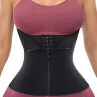 breathable waist trimmer cincher - yadifen corset waist trainer for women, ideal body shaper and workout girdle belt logo