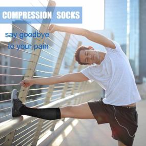 img 1 attached to Circulate With Aoliks Copper Compression Socks - 4 Pairs For Women & Men, 15-20 MmHg Support: Ideal For Nursing & Running