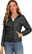 allegra womens hooded packable thickened women's clothing via coats, jackets & vests logo