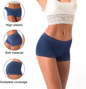 img 2 attached to Boyshort Underwear Seamless Breathable Invisible Women's Clothing in Lingerie, Sleep & Lounge