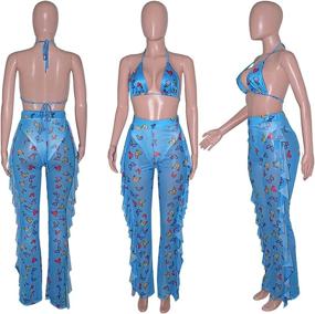 img 2 attached to Yeshire Backless Jumpsuits Clubwear XX Large Women's Clothing at Jumpsuits, Rompers & Overalls