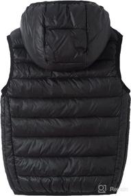 img 3 attached to Hooded Puffer Lightweight Sleeveless Outwear Apparel & Accessories Baby Boys in Clothing