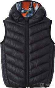 img 4 attached to Hooded Puffer Lightweight Sleeveless Outwear Apparel & Accessories Baby Boys in Clothing