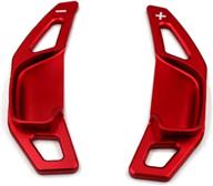 🚗 enhanced driving experience: red steering wheel aluminum alloy paddle shifter for toyota camry 2012-2017, corolla 2014-2018 логотип