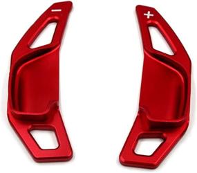 img 4 attached to 🚗 Enhanced Driving Experience: Red Steering Wheel Aluminum Alloy Paddle Shifter for Toyota Camry 2012-2017, Corolla 2014-2018