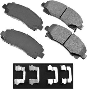 img 1 attached to 🔝 Akebono-ACT1102 Brake Pad Set: Superior Performance for Unparalleled Braking Efficiency