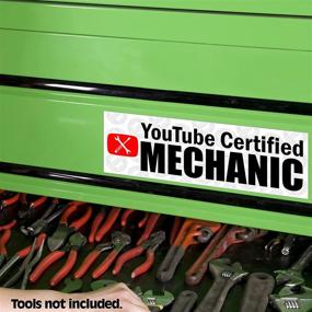 img 1 attached to Наклейка YouTube Certified Mechanic Racing