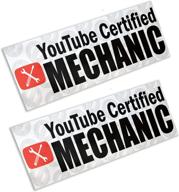 наклейка youtube certified mechanic racing логотип