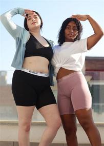 img 1 attached to Comfortable MicroModal Anti-Chafing Boyshorts Underwear With 8" Inseam For Women By POSESHE - Available In Sizes S-5XL