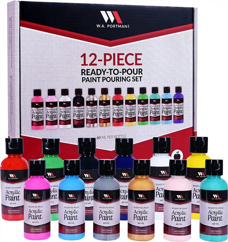 WA Portman Watercolor Paint Set for Artists - Paint and Brush Set with 24  Watercolor Paint Tubes & 15 pc Paint Brush Set - Art Paint Brushes 