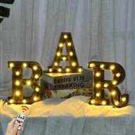управляемые с пульта led маркированные буквы "bar" для домашнего и мероприятий декора - идеально подходит для вечеринок, свадеб и пабов логотип