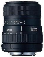 📷 sigma 55-200mm f/4-5.6 dc telephoto zoom lens for nikon dslr cameras logo