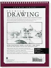 img 1 attached to Studio Premium Sketchbook – Large 9'' X 12'' Drawing Pad by Peter Pauper Press (Published 2014-01-01)