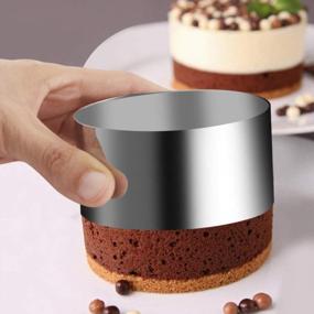 img 1 attached to Enhance Your Culinary Skills With Gutsdoor'S 4-Pack Stainless Steel Food Presentation Rings - Perfect For Baking, Pastry, And More!