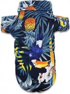 droolingdog pet dog summer tshirts hawaiian tee shirt pupy clothes for small dogs, xs logo