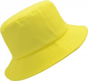 img 2 attached to Packable Cotton Bucket Hat For Sun, Travel, And Beach - Outdoor Cap For Men And Women