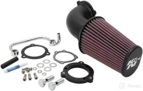 img 2 attached to 🏍️ Enhance Your Harley Davidson's Performance with the K&amp;N Air Intake System: Sportster XL883 XL1200 Air Cleaner Kit 63-1126, Black