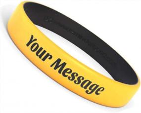 img 4 attached to Custom Luxe Silicone Wristbands - Personalized Rubber Bracelets For Motivation, Events, Gifts, Support, Fundraising & Awareness | Reminderband
