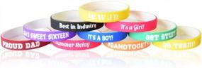 img 1 attached to Custom Luxe Silicone Wristbands - Personalized Rubber Bracelets For Motivation, Events, Gifts, Support, Fundraising & Awareness | Reminderband